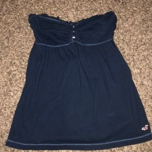 Cute navy blue tube top!